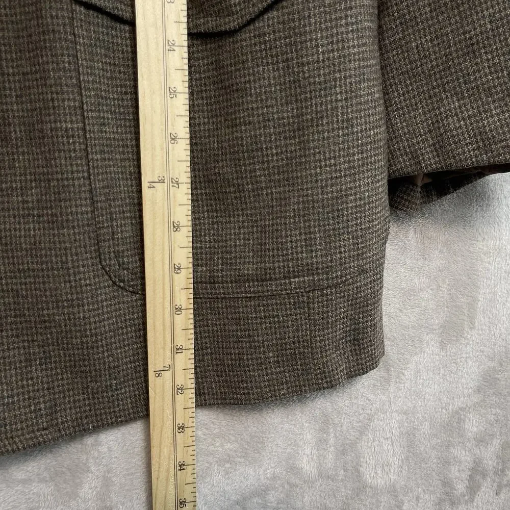 Vintage 90s Pendleton Wool Tweed Sport Coat Blazer Size 46 Long Dark Academia
